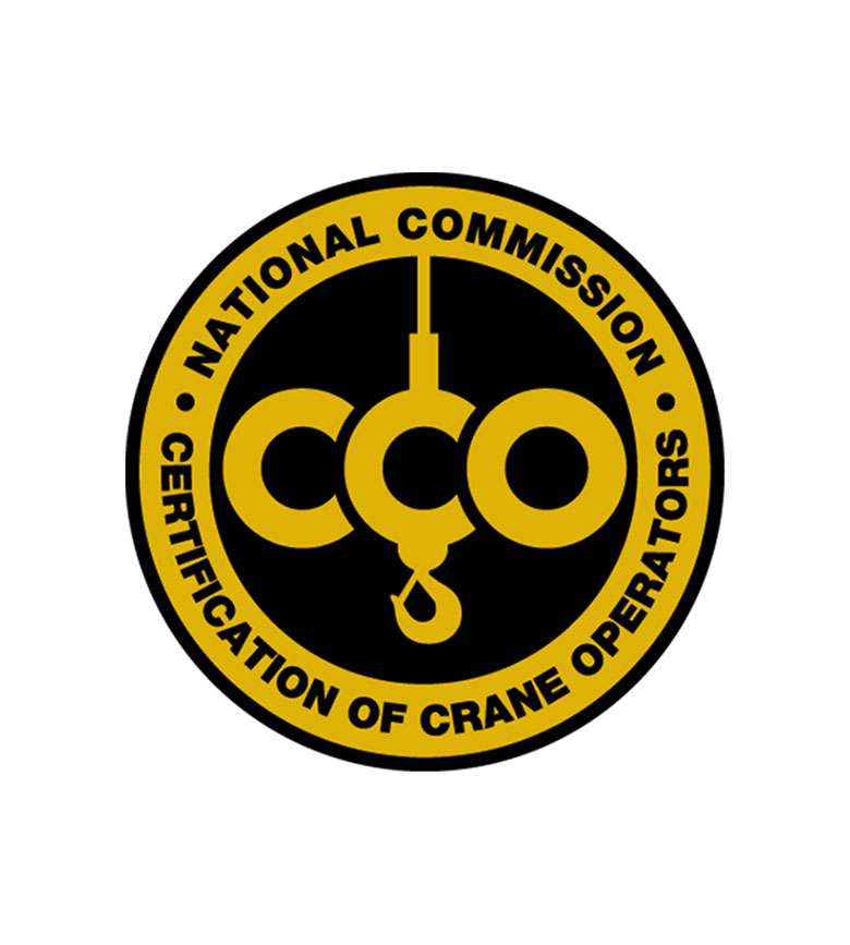 NCCCO logo. WT Rail employees are NCCCO certified equipment operators and carry out in motion and static rail scale calibration and certification services.